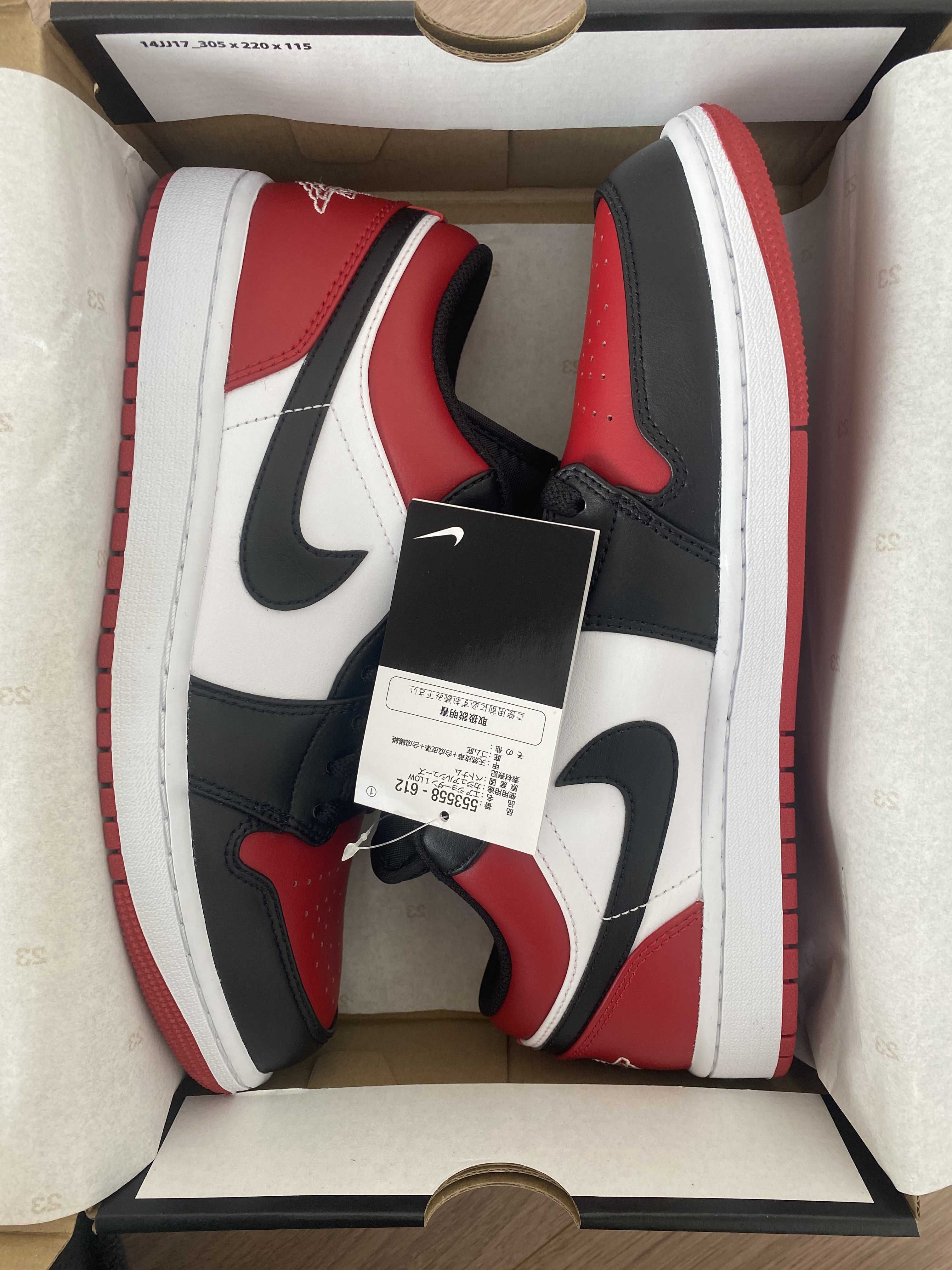 Nike Air Jordan 1 Low "Bred Toe"