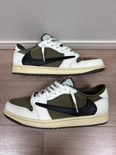 Travis Scott × Nike Air Jordan 1 Low OG SP "Reverse Olive"