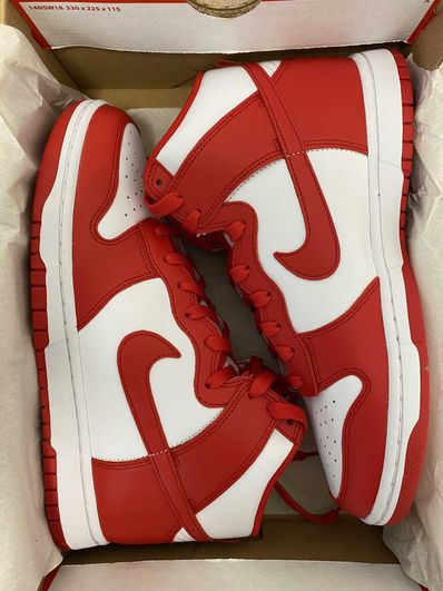 Nike Dunk High "Championship White and Red"