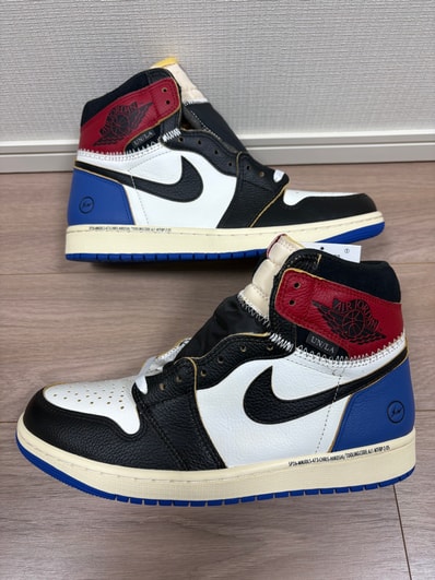 fragment design × UNION × Nike Air Jordan 1 High OG "Black/Varsity Red"