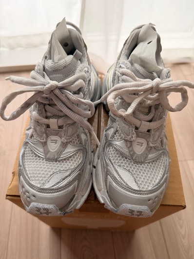 BALENCIAGA Women's Runner 2.0 Sneaker "Grey/Silver"