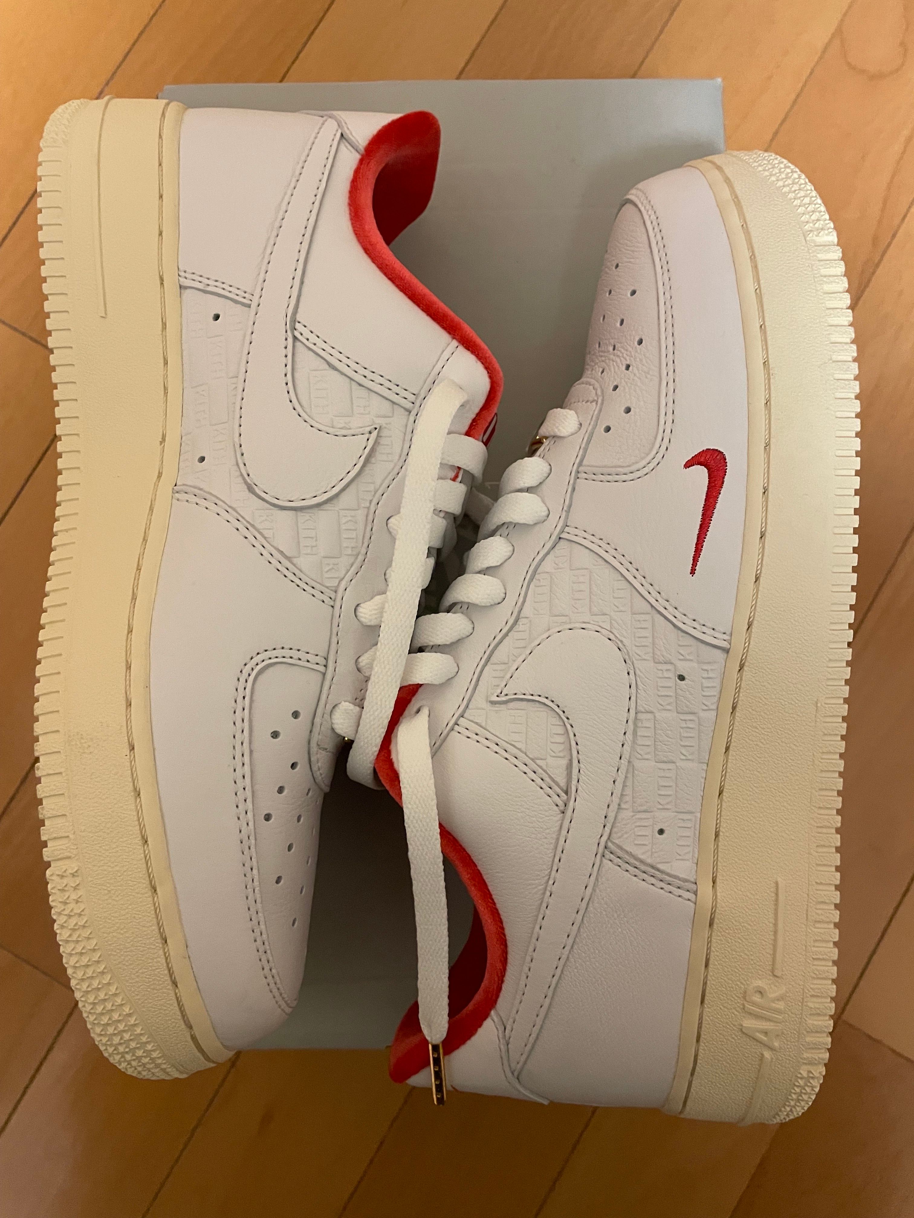 KITH × Nike Air Force 1 Low "White/Red"