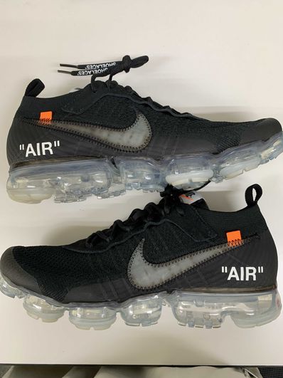 Off-White × Nike Air Vapormax "Black/Total Orange/Clear"