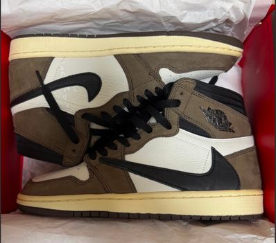 Travis Scott × Nike Air Jordan 1 Retro High OG TS SP "Sail/Dark Mocha"