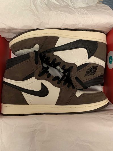 Travis Scott × Nike Air Jordan 1 Retro High OG TS SP "Sail/Dark Mocha"