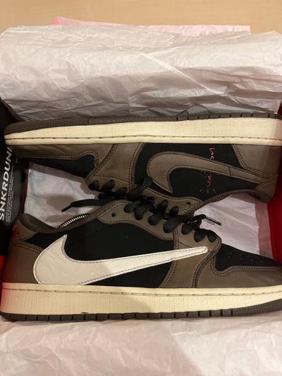 Travis Scott × Nike Air Jordan 1 Low OG SP-T "Black/Dark Mocha"