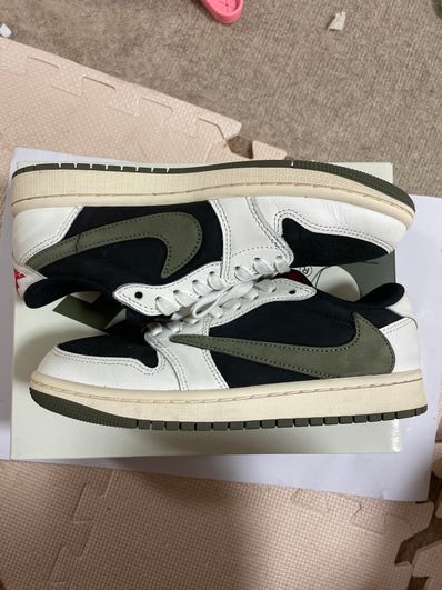 Travis Scott × Nike Women's Air Jordan 1 Low OG "Medium Olive"