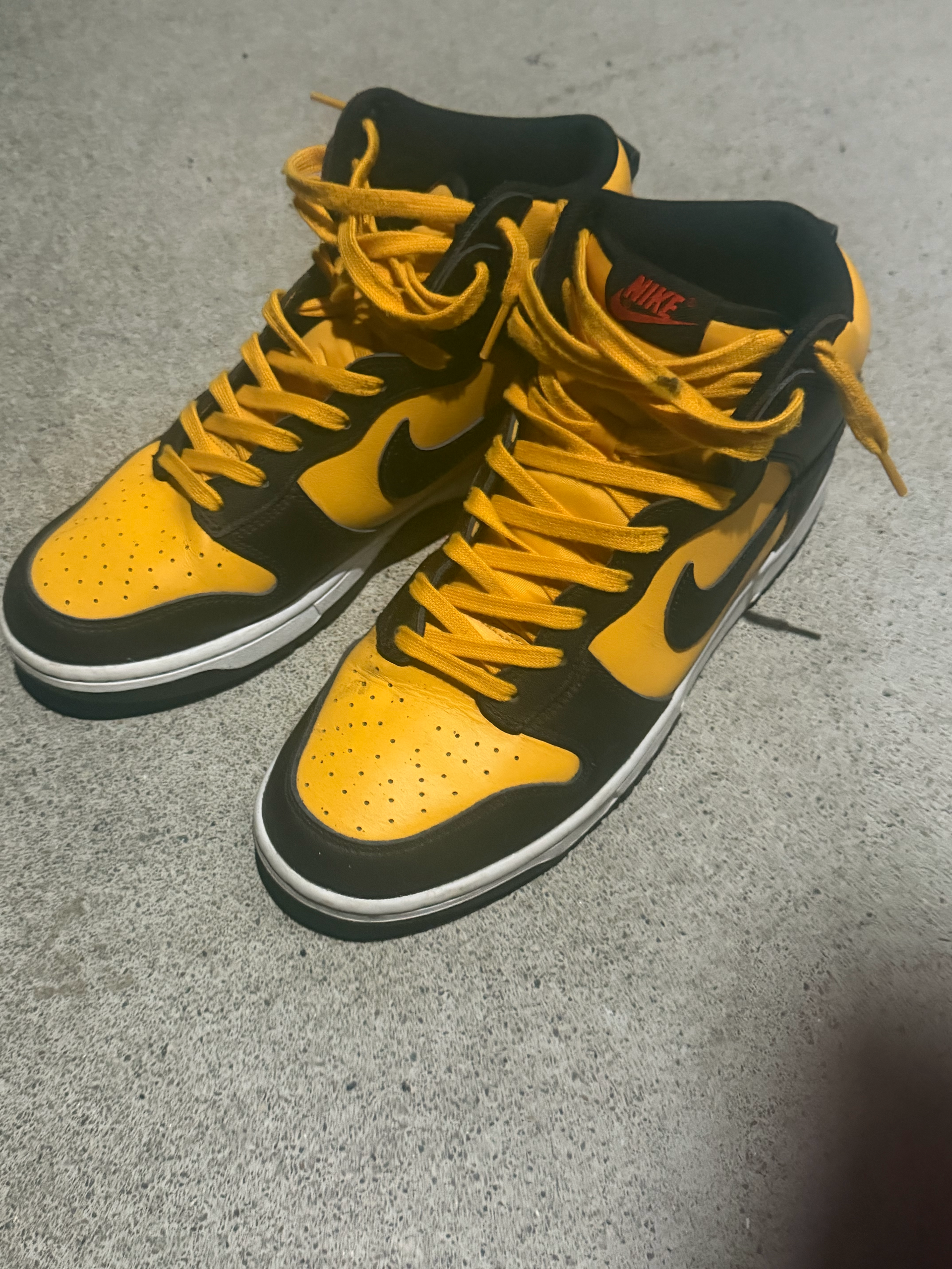 Nike Dunk High "University Gold and Black"