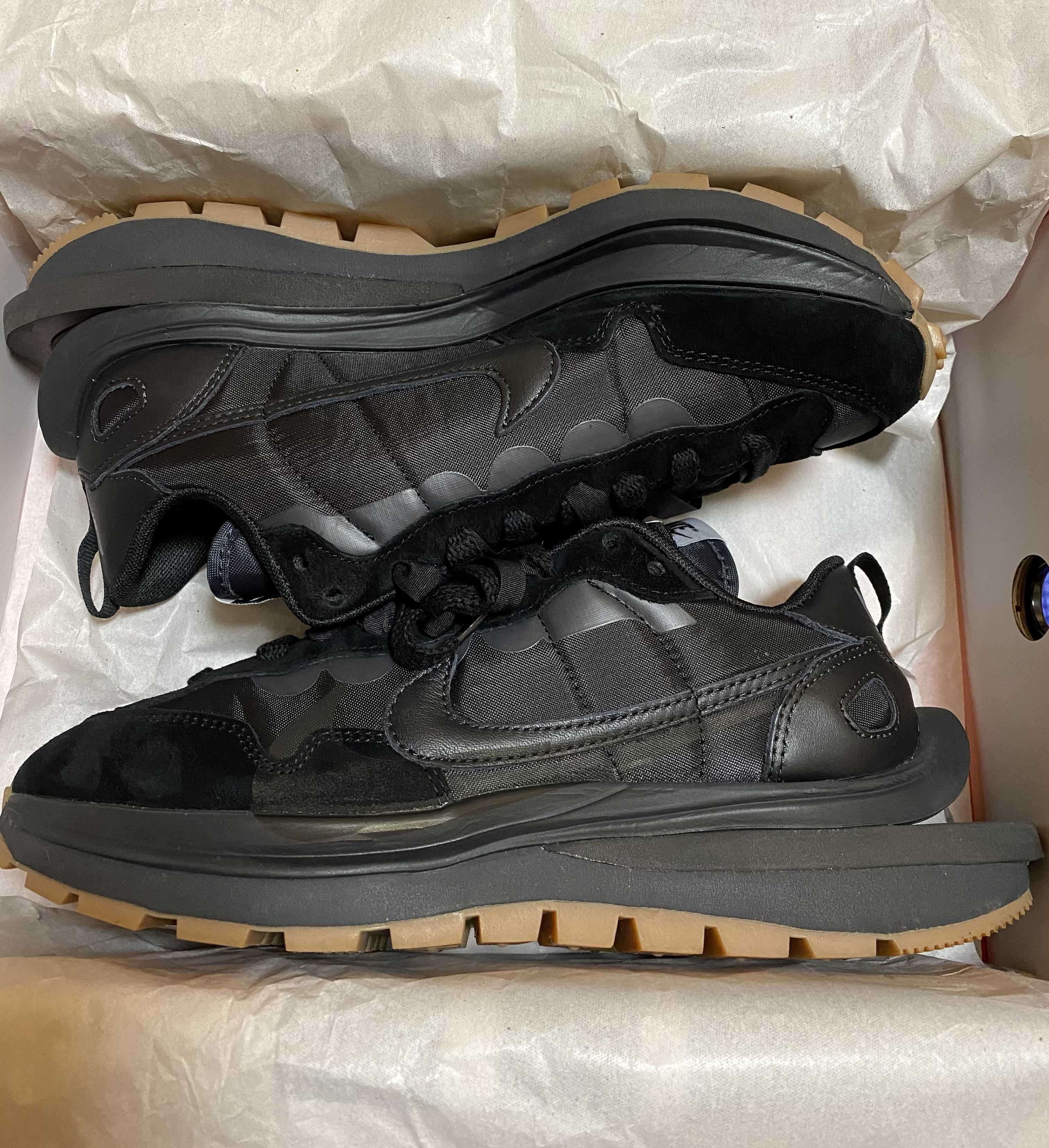sacai × Nike VaporWaffle "Black Gum"