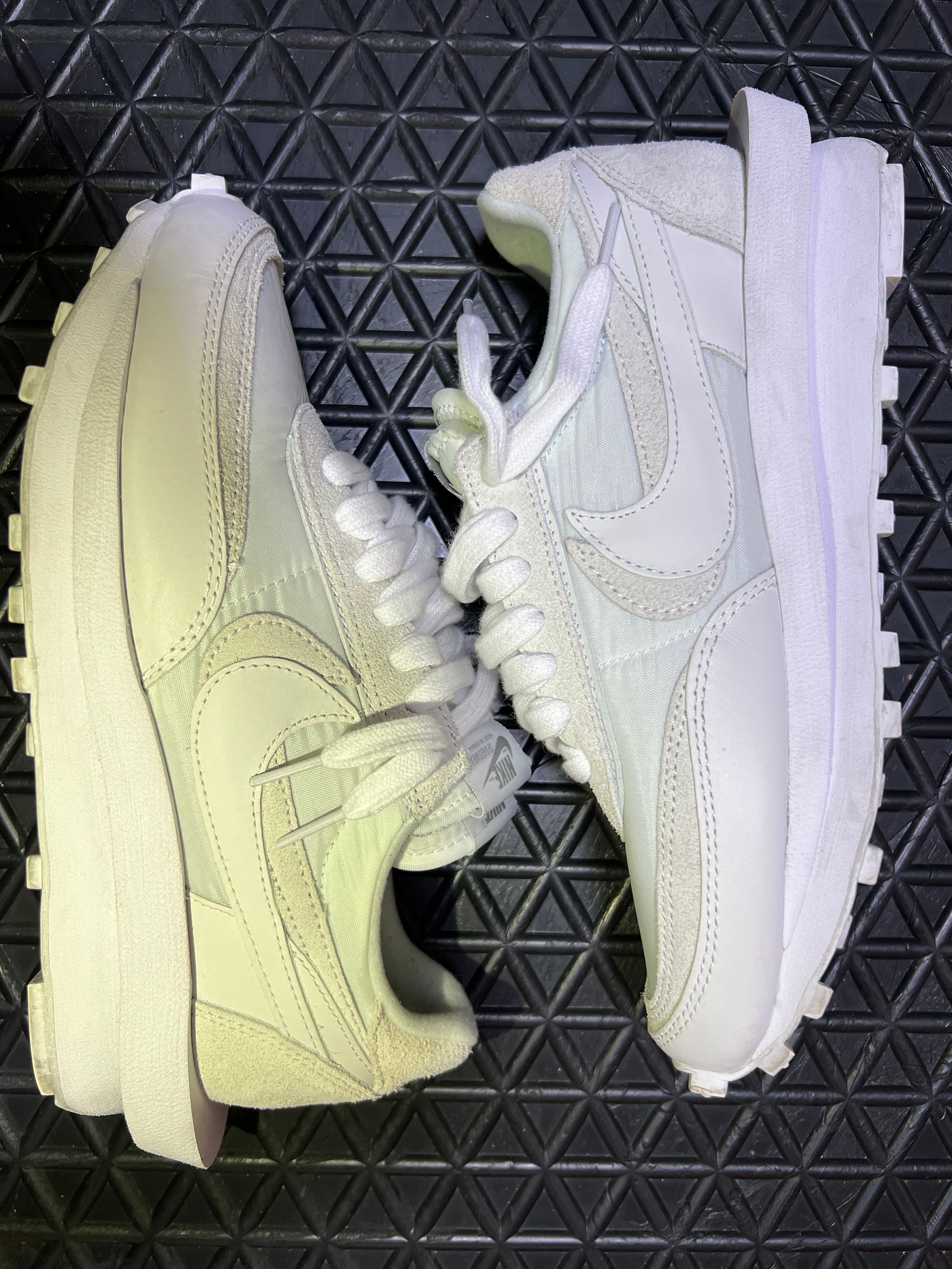 sacai × Nike LDV Waffle "Triple White"