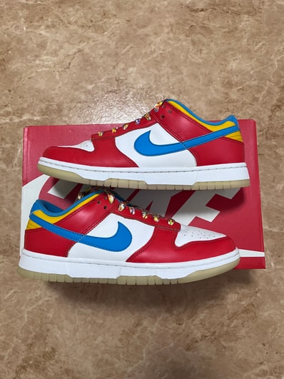 FRUiTY PEBBLESTM × Nike Dunk Low QS "Habanero Red/Dark Sulfur/Laser Blue"