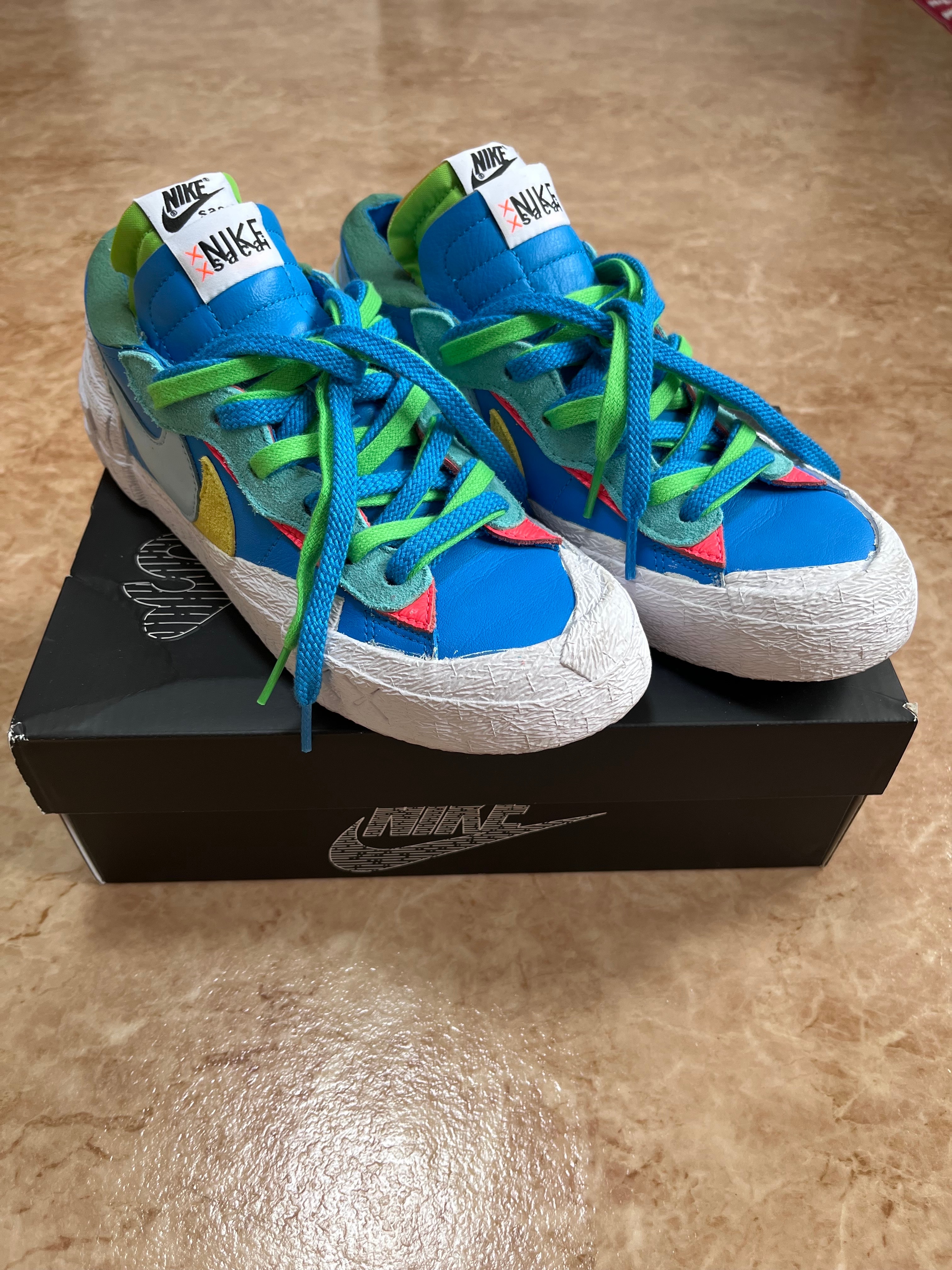 KAWS × sacai × Nike Blazer Low "Neptune Blue"
