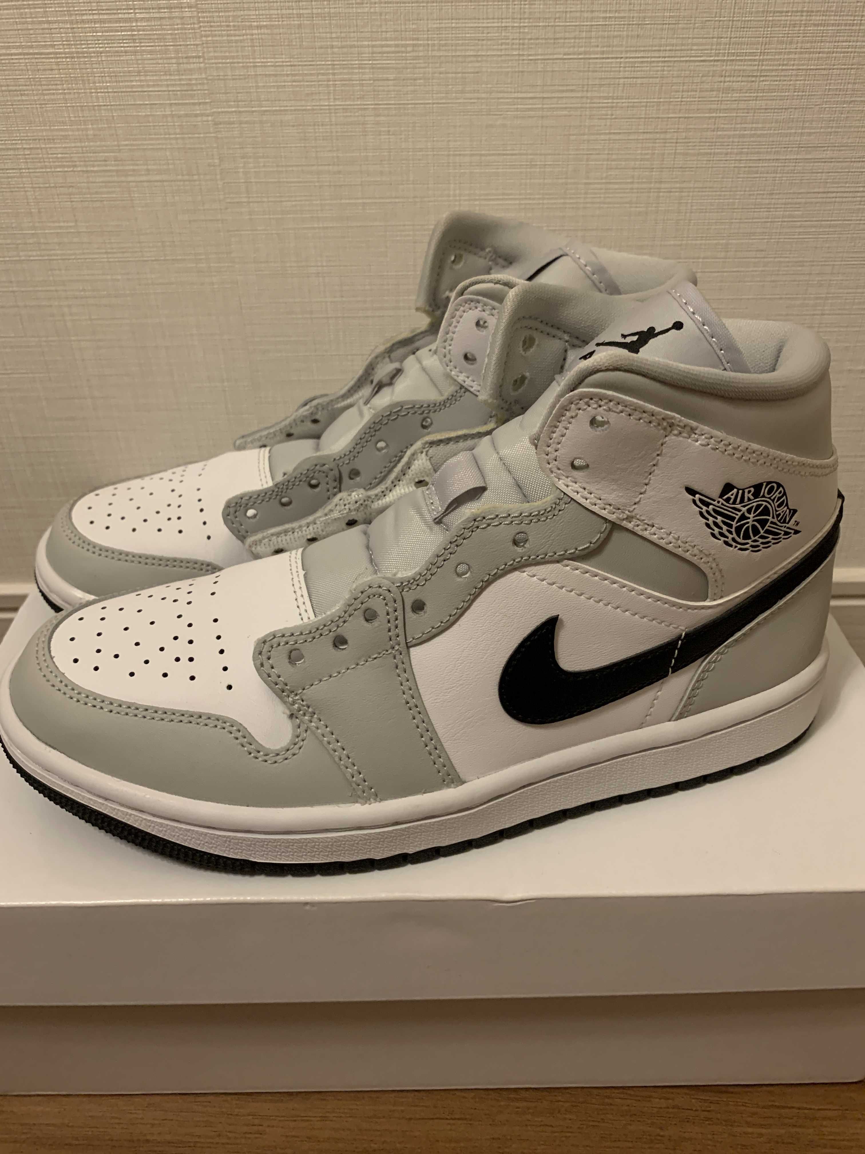 Nike Women's Air Jordan 1 Mid "Grey Fog/White/Black"