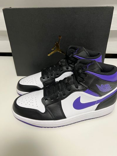 Nike Air Jordan 1 Mid "Black/Court Purple"