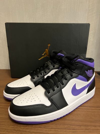 Nike Air Jordan 1 Mid "Black/Court Purple"