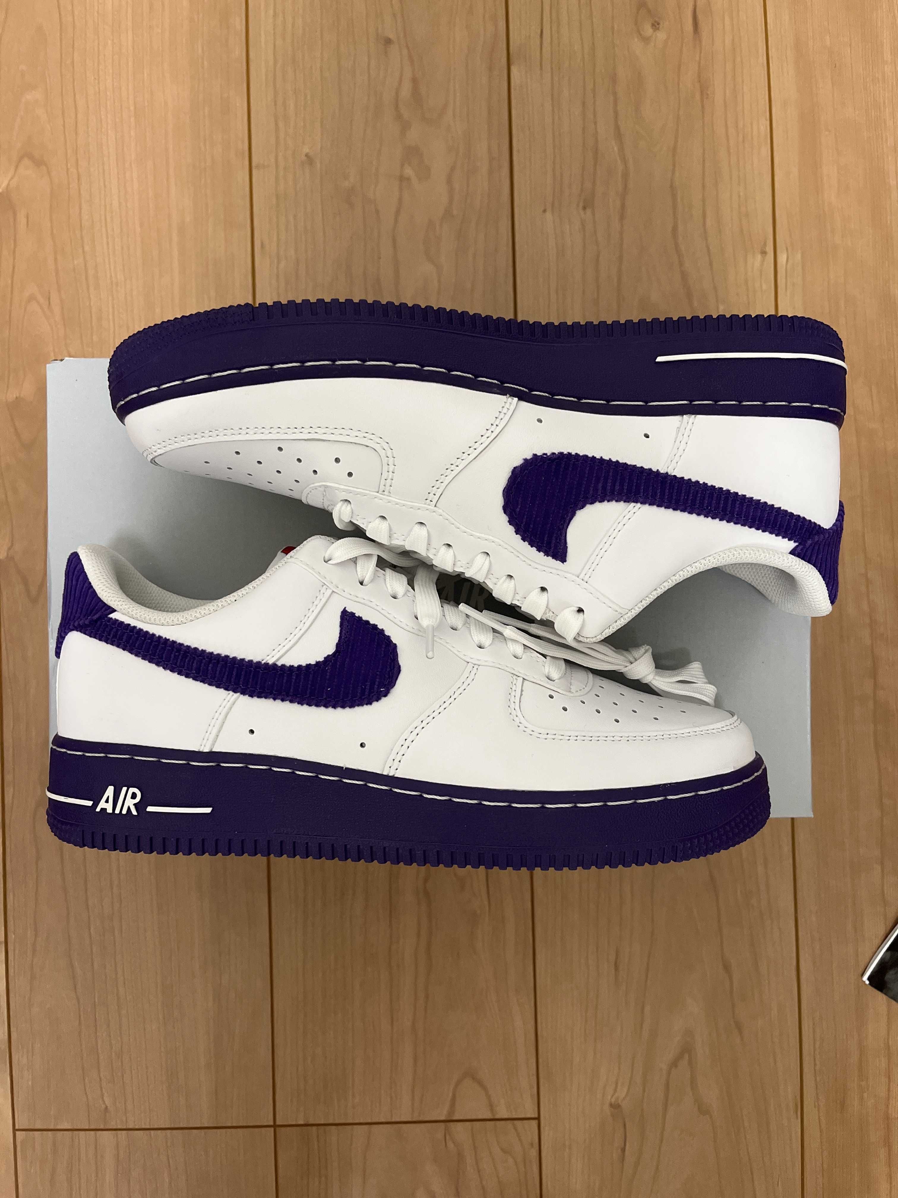 Nike Air Force 1 Low '07 EMB "White and Court Purple"