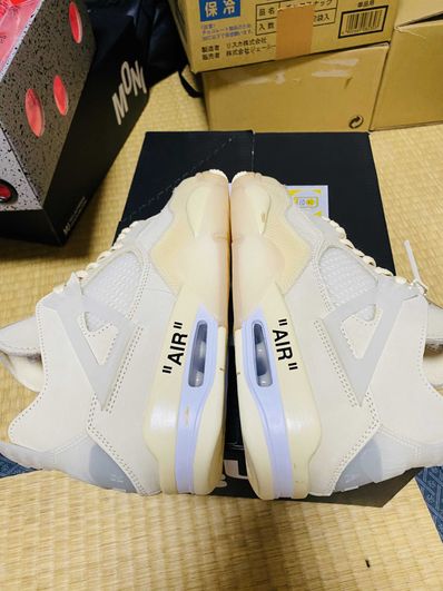 Off-White × Nike Women's Air Jordan 4 SP "Sail"