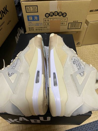 Off-White × Nike Women's Air Jordan 4 SP "Sail"