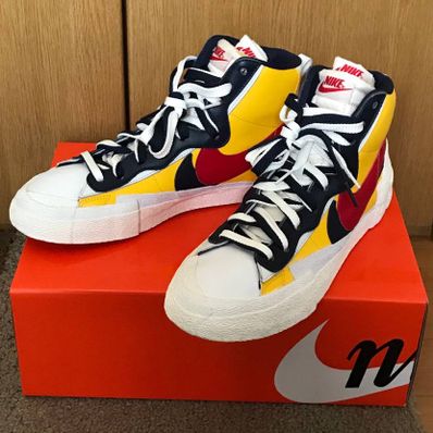 sacai × Nike Blazer Mid "Varsity Maize/Varsity Red"