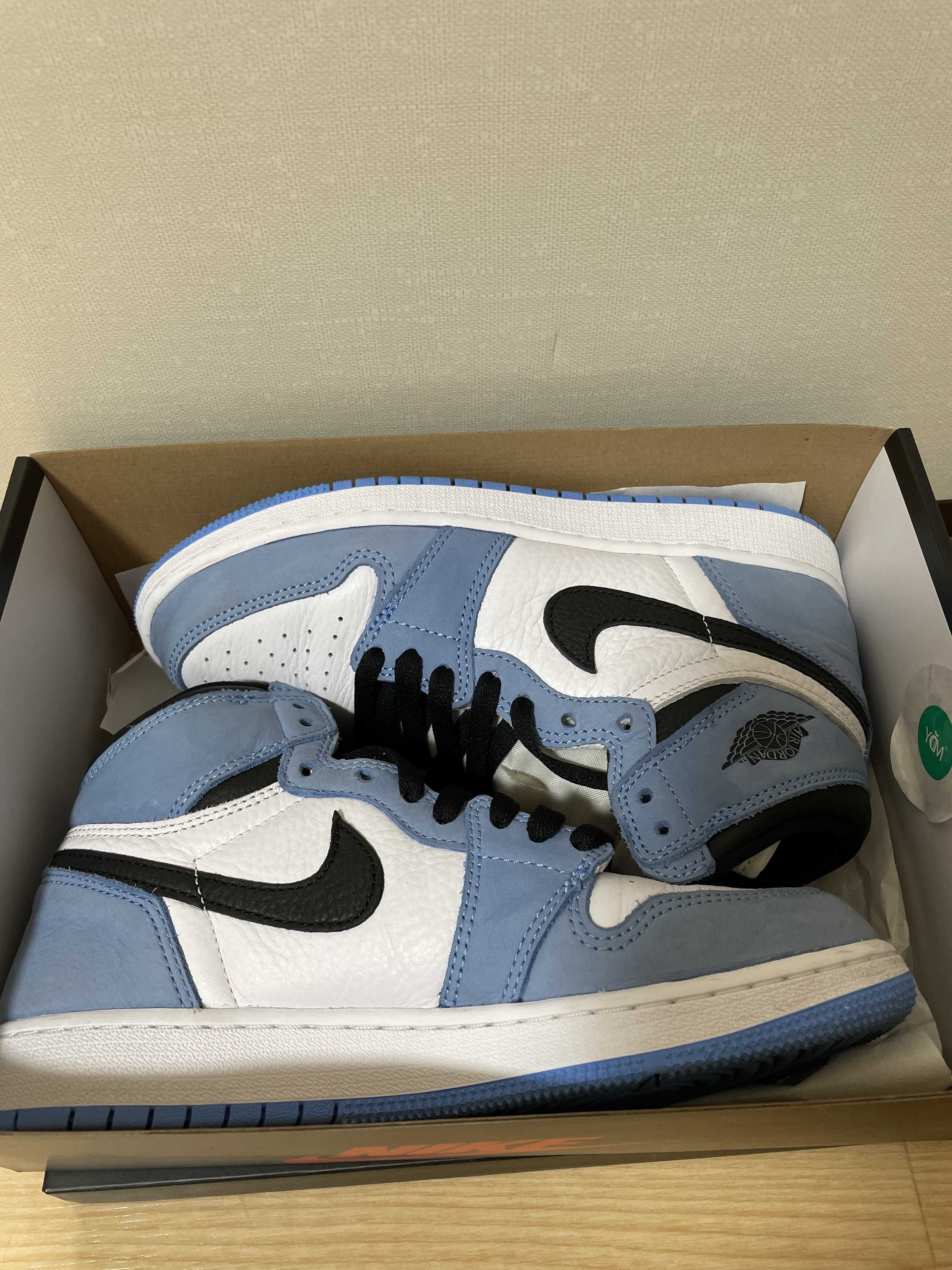 Nike GS Air Jordan 1 High "White/University Blue/Black"   