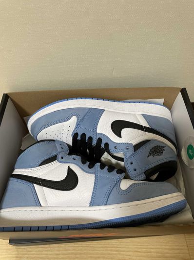 Nike GS Air Jordan 1 High "White/University Blue/Black"
