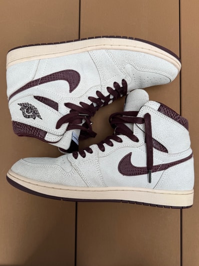 A Ma Maniere × Nike Air Jordan 1 Retro High OG "Sail and Burgundy"