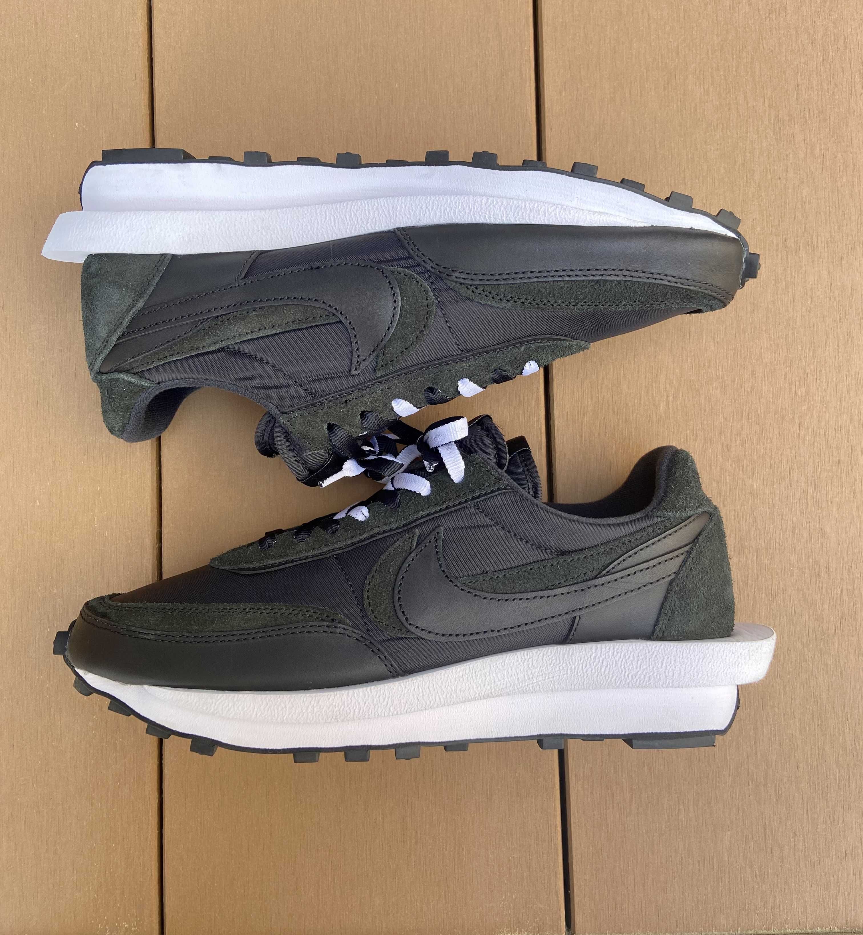 sacai × Nike LDV Waffle "Triple Black"