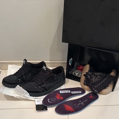 Travis Scott × Nike Air Jordan 1 Low OG SP "Black Phantom"