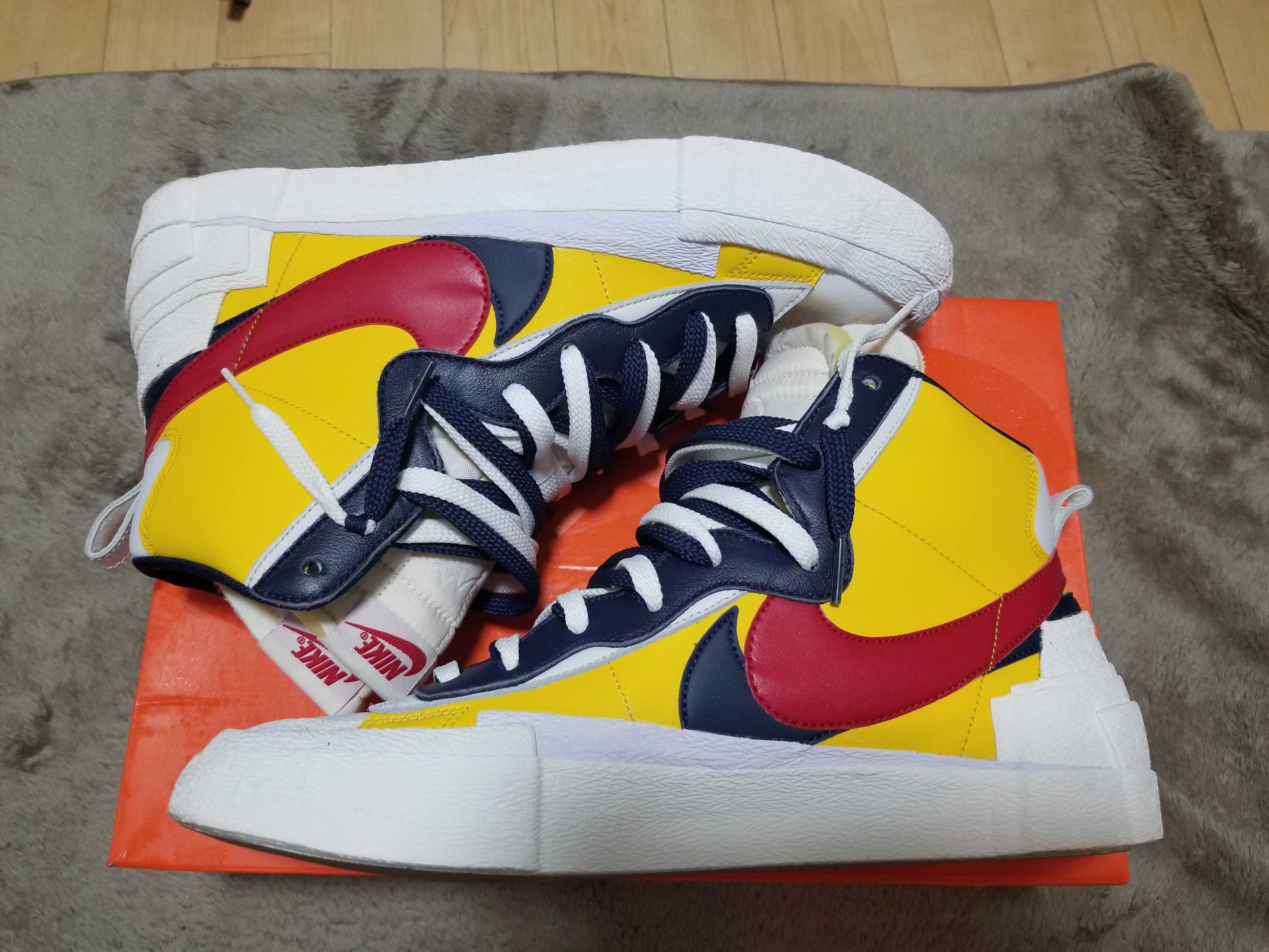 sacai × Nike Blazer Mid "Varsity Maize/Varsity Red"