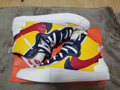 sacai × Nike Blazer Mid "Varsity Maize/Varsity Red"