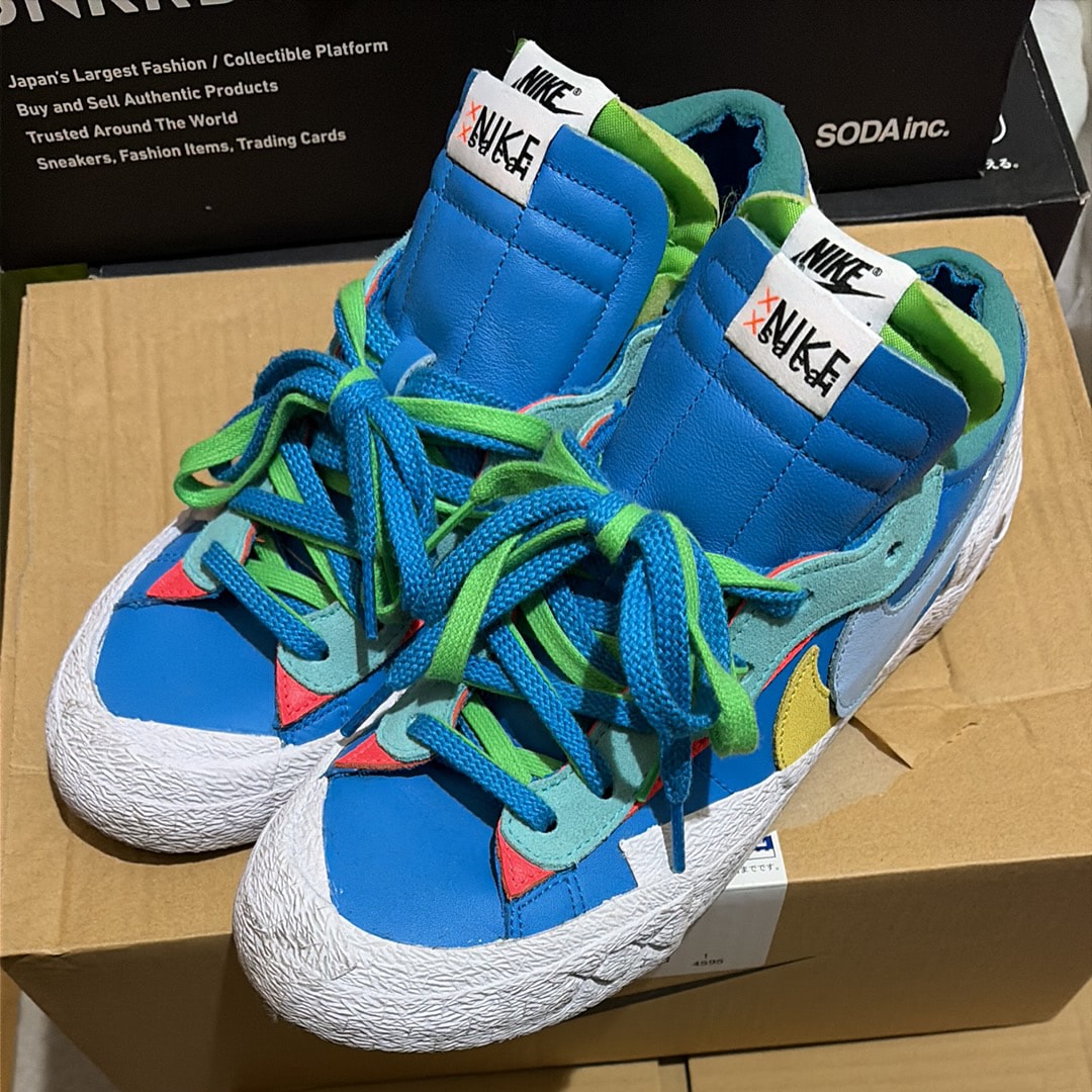 KAWS × sacai × Nike Blazer Low "Neptune Blue"