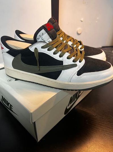 Travis Scott × Nike Women's Air Jordan 1 Low OG "Medium Olive"