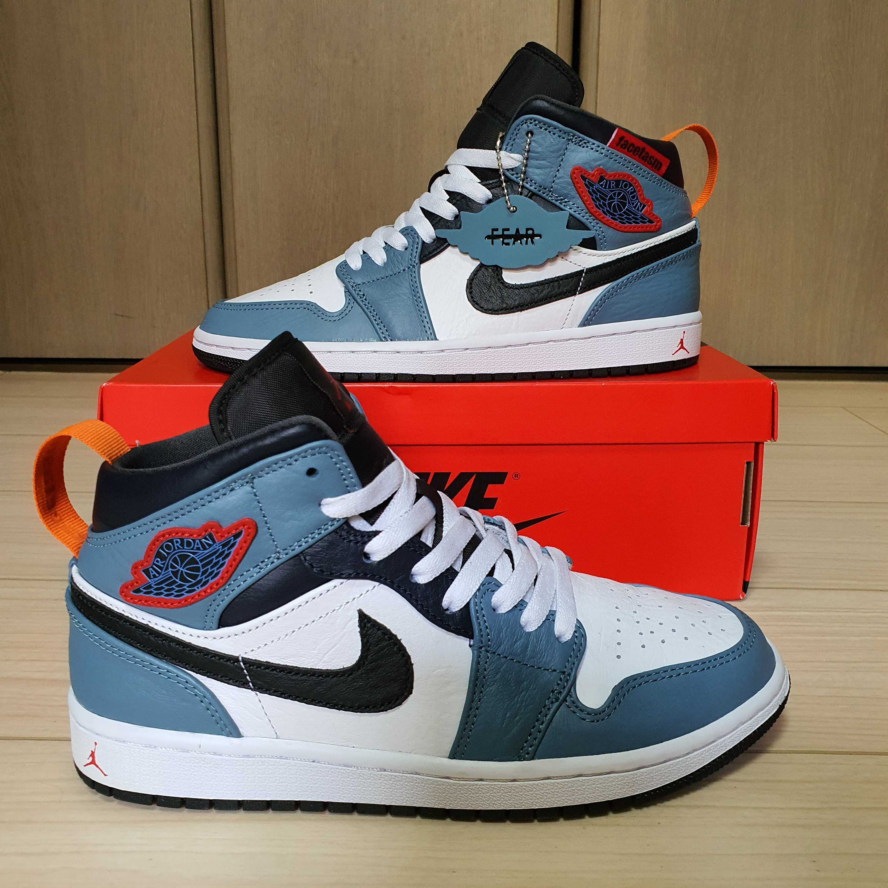 FACETASM × Nike Air Jordan 1 Mid "White/Navy"