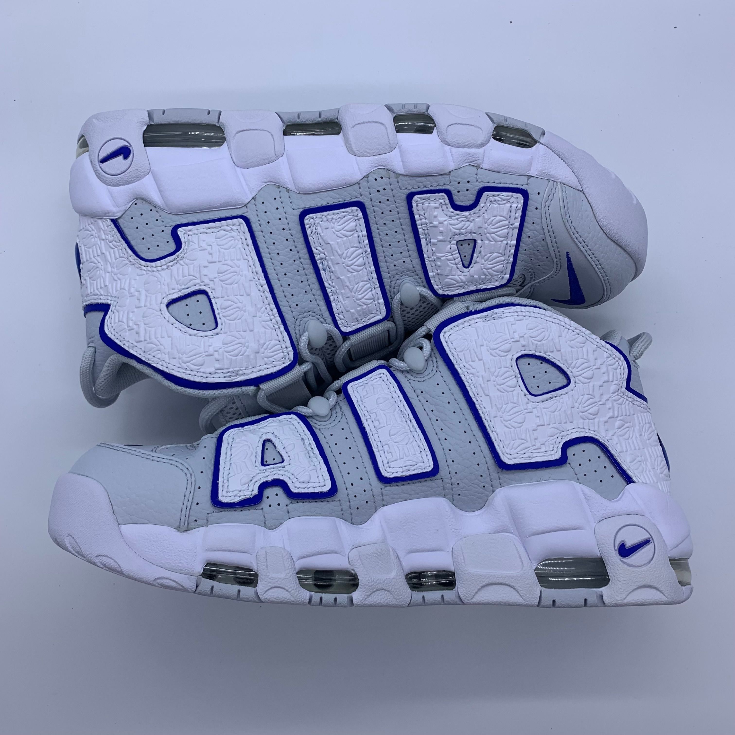 Nike Air More Uptempo Embossed "White/Royal Blue"