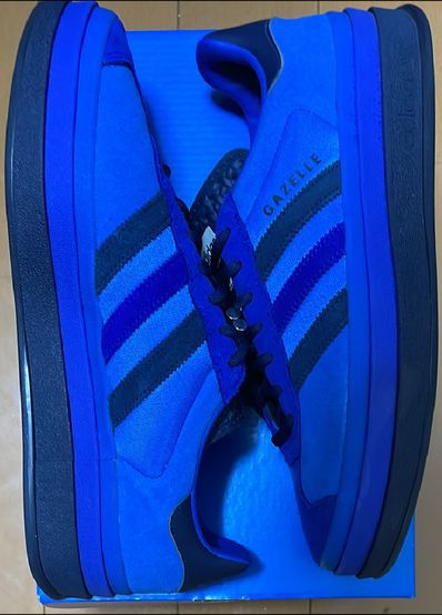 Ordinary People × adidas Women's Gazelle Bold "Bright Royal/Semi Lucid Blue/Collegiate Navy"