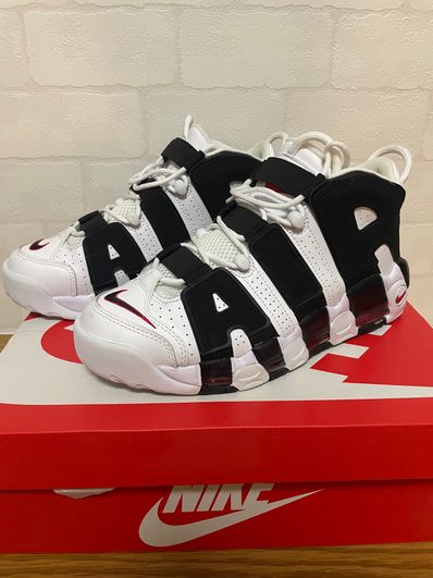 NIKE AIR MORE UPTEMPO "WHITE/BLACK/UNIVERSITY RED"(2020)