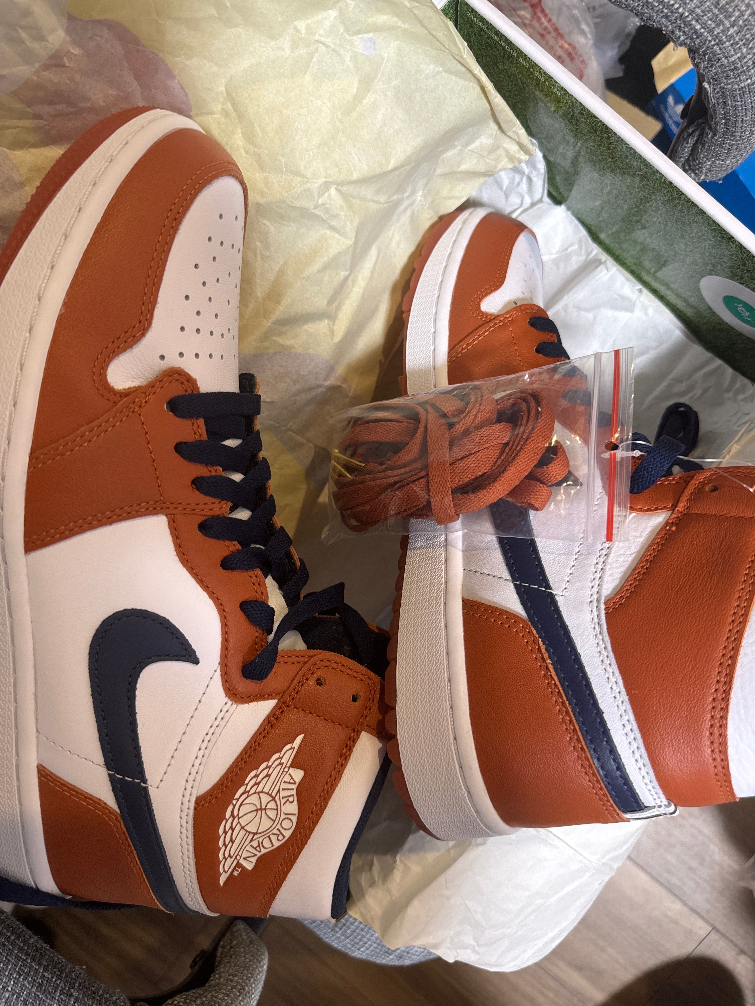 Eastside Golf × Nike Air Jordan 1 High Golf "Burnt Sunrise/Midnight Navy"