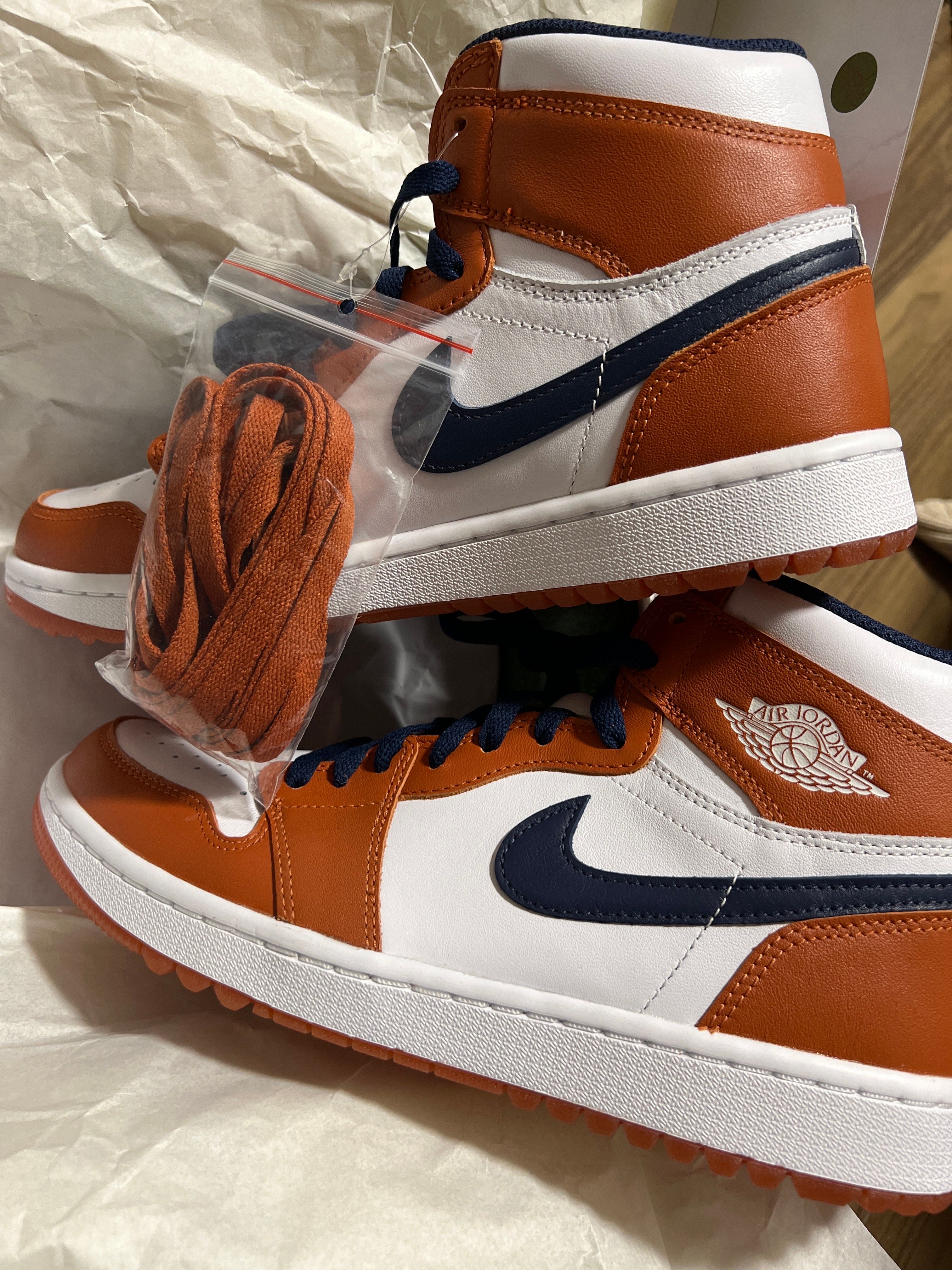 Eastside Golf × Nike Air Jordan 1 High Golf "Burnt Sunrise/Midnight Navy"