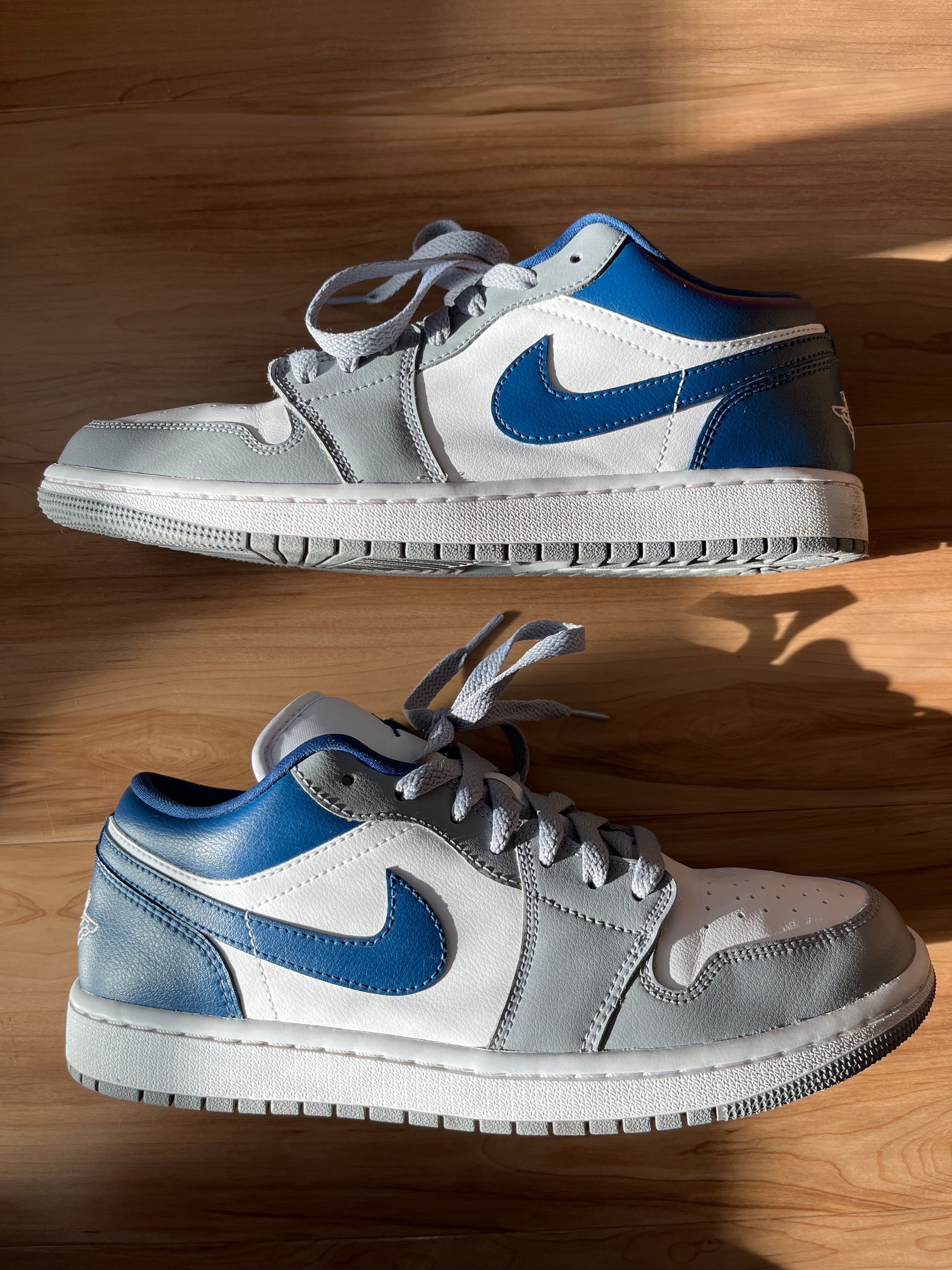 Nike Women's Air Jordan 1 Low "Grey and Blue"