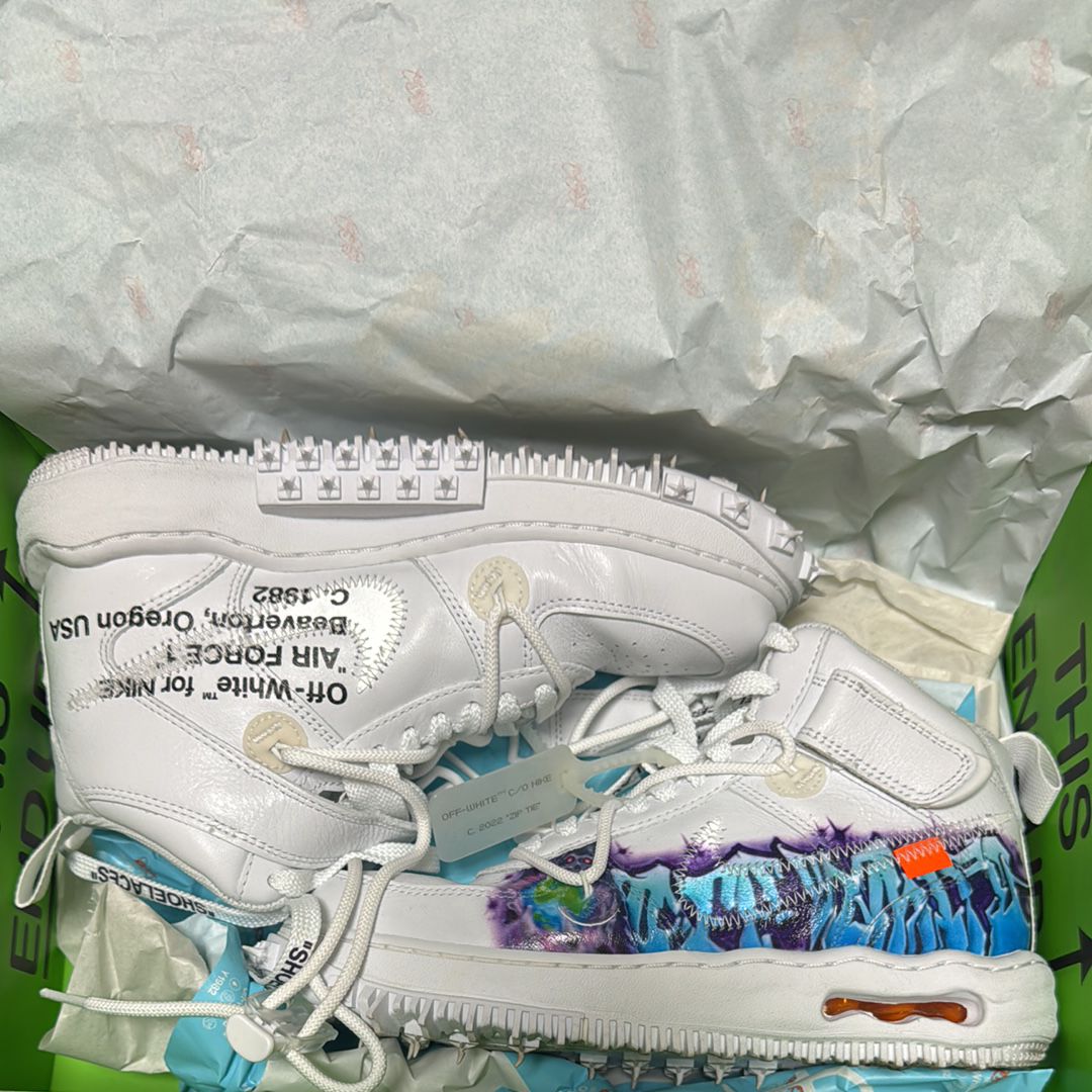Off-White × Nike Air Force 1 Mid "Graffiti"