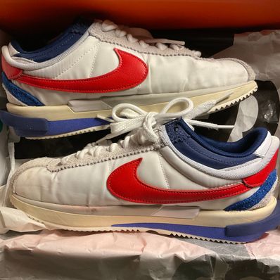 sacai × Nike Zoom Cortez "White and University Red"