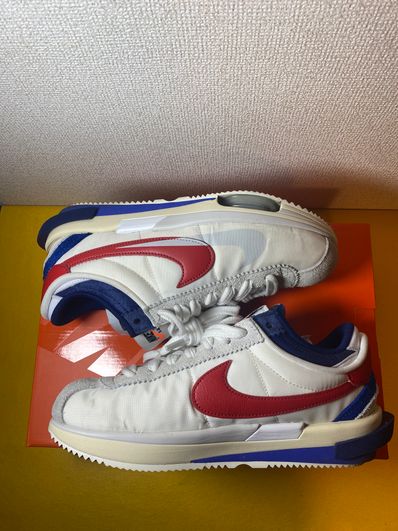 sacai × Nike Zoom Cortez "White and University Red"