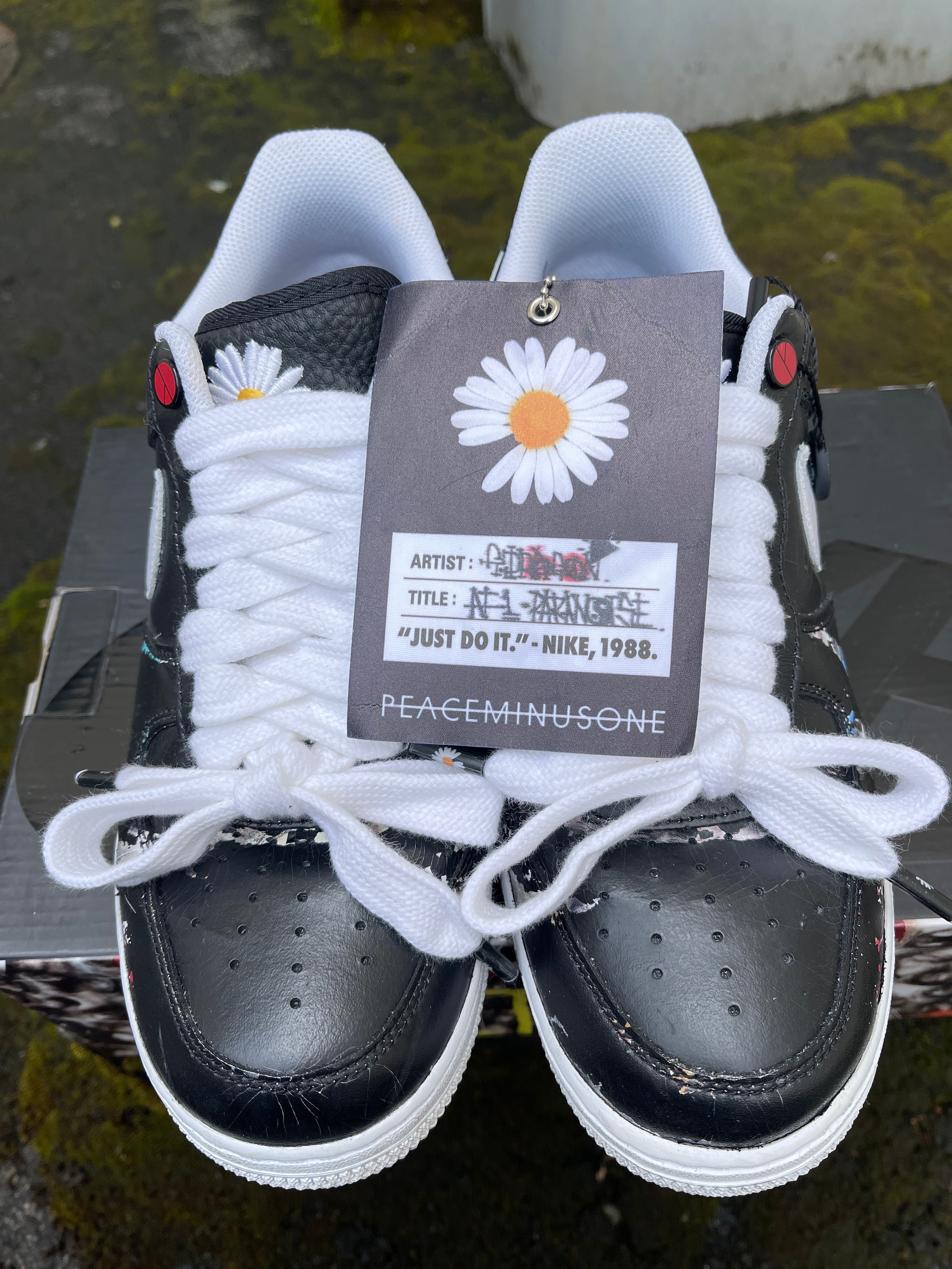 PEACEMINUSONE × Nike Air Force 1 Low Para Noise "Black" / G-DRAGON