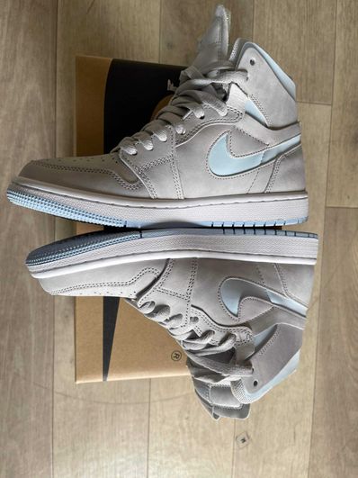 Nike Women's Air Jordan 1 High Zoom Air Comfort "Grey Fog/White/Celestine Blue"