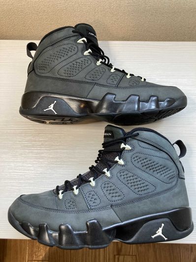 NIKE AIR JORDAN 9 RETRO "ANTHRACITE/WHITE-BLACK"
