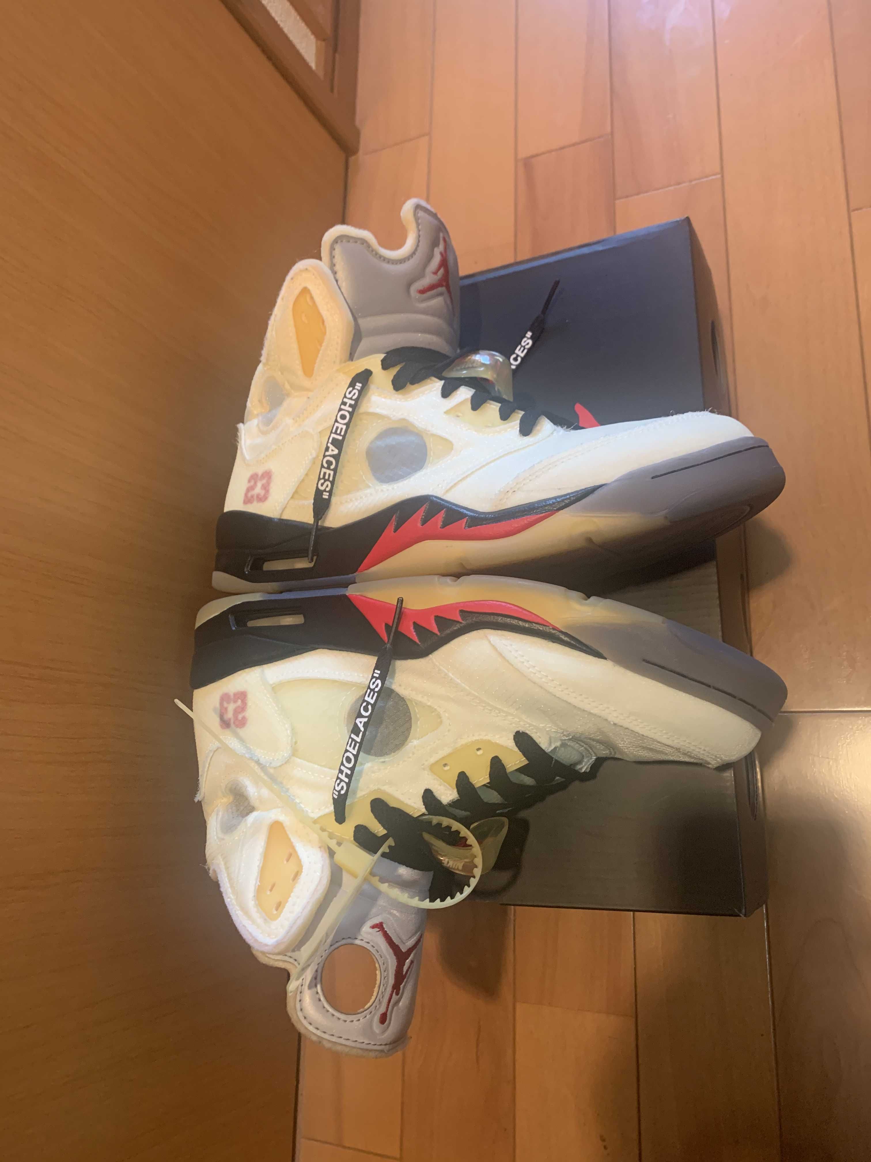 Off-White × Nike Air Jordan 5 "Sail"  