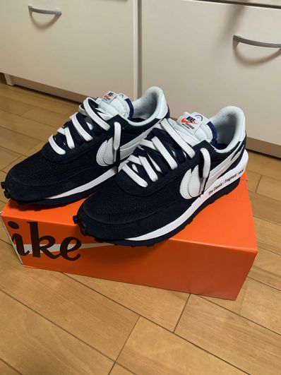 Fragment × sacai × Nike LD Waffle "Blackended Blue"