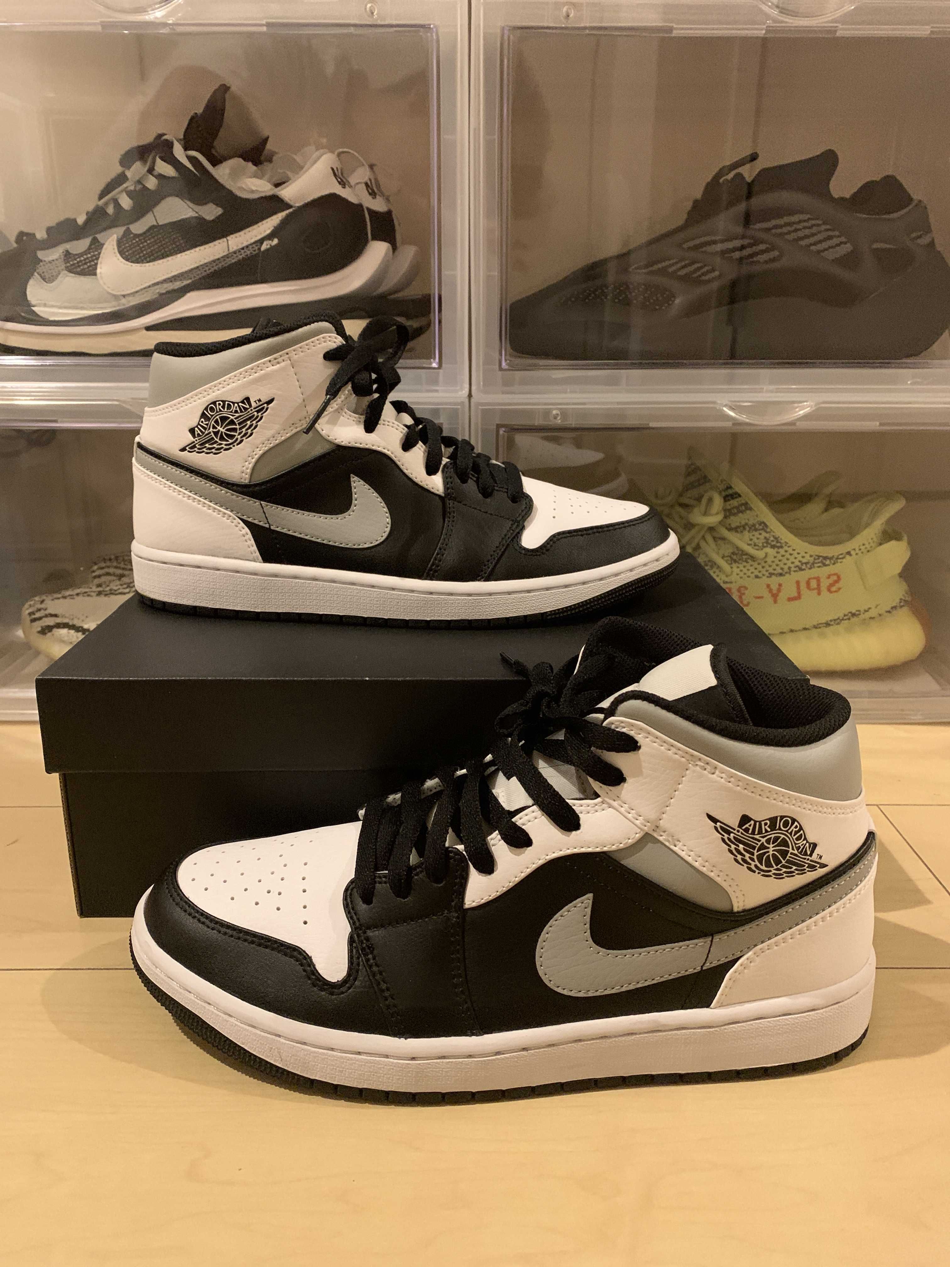 NIKE AIR JORDAN 1 MID "WHITE SHADOW"