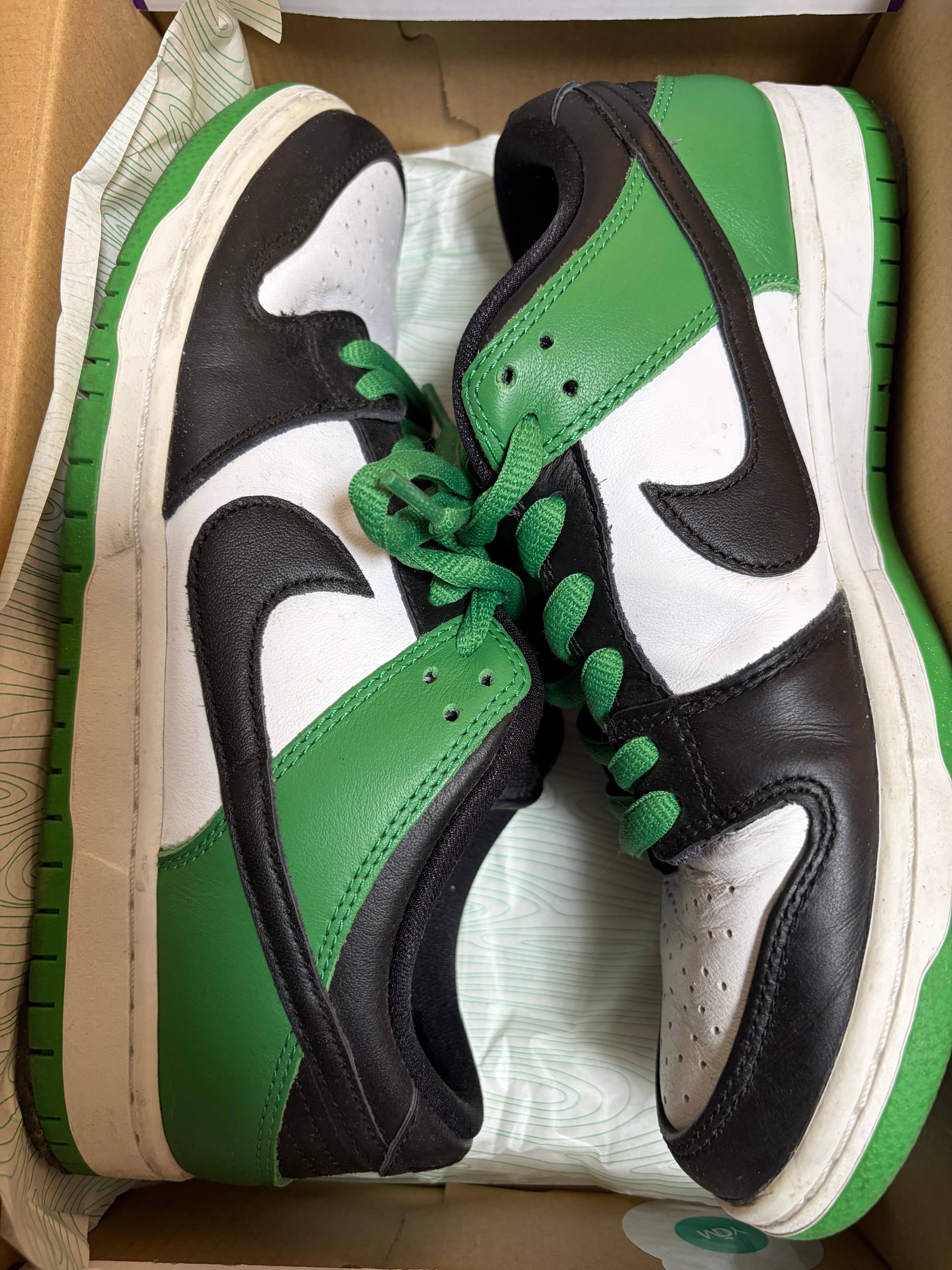 Nike SB Dunk Low Pro "Black and Classic Green"