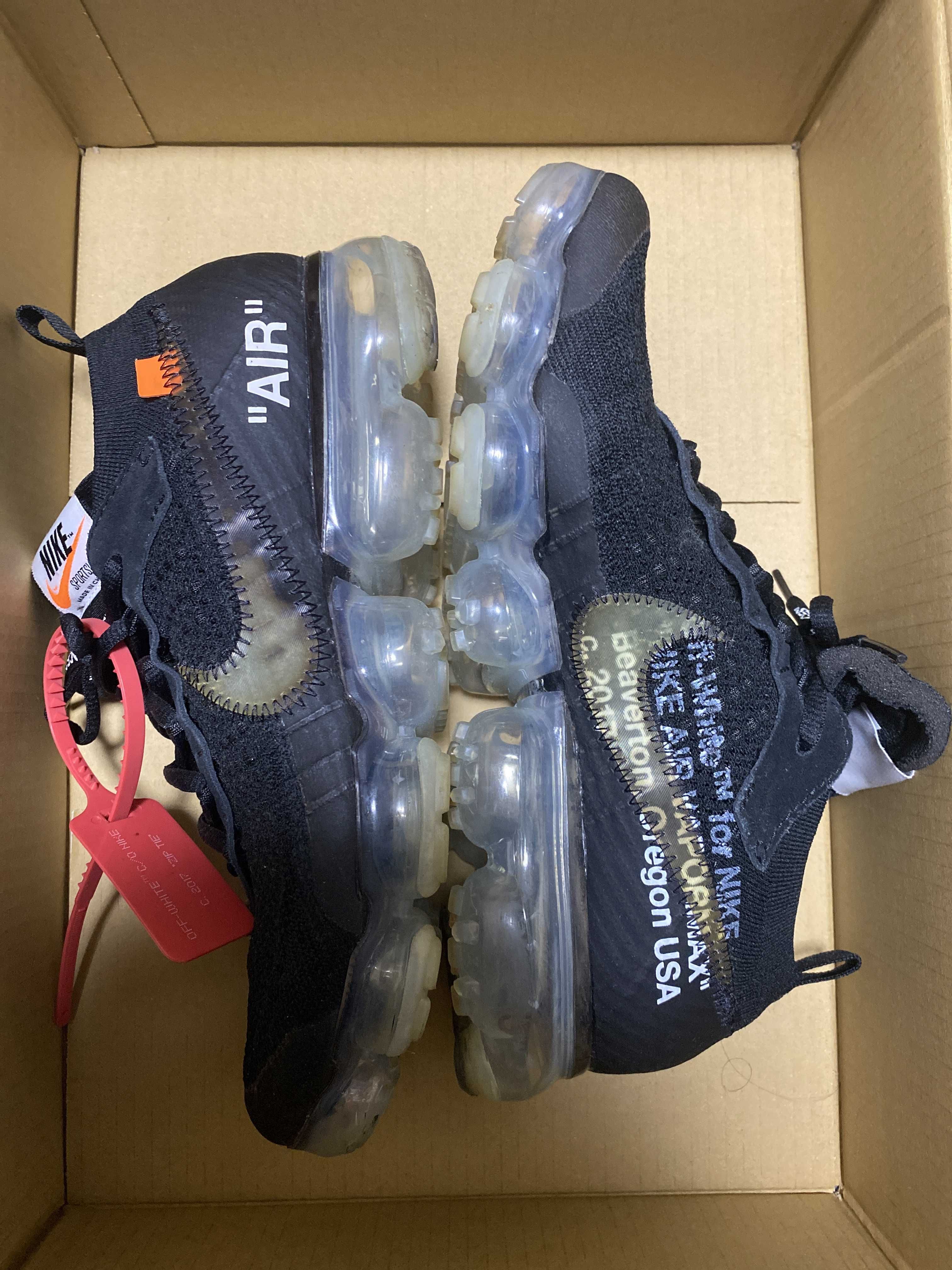 Off-White × Nike Air Vapormax "Black/Total Orange/Clear"